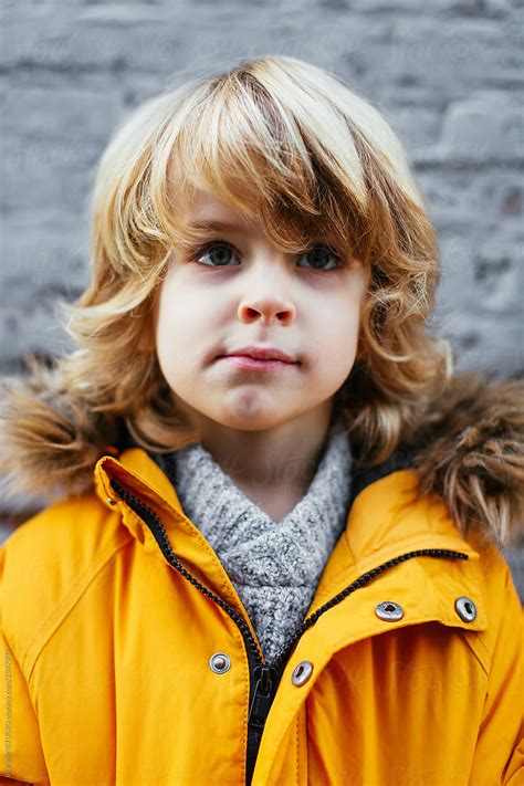 Beautiful Boy Boy Blond Portrait Oxilo