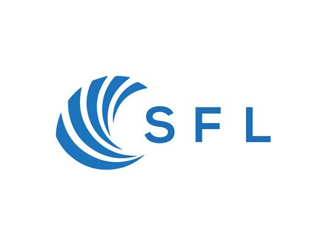 Sfl Letter Logo Design On White Background Sfl Creative Circle Letter