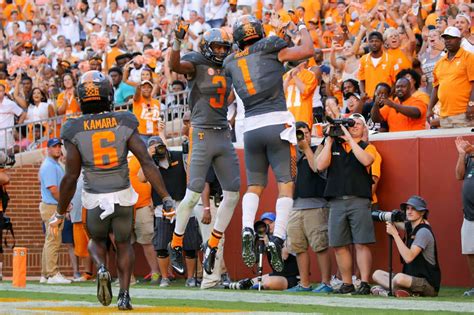 Tennessee Volunteers Scores Against Florida Gators