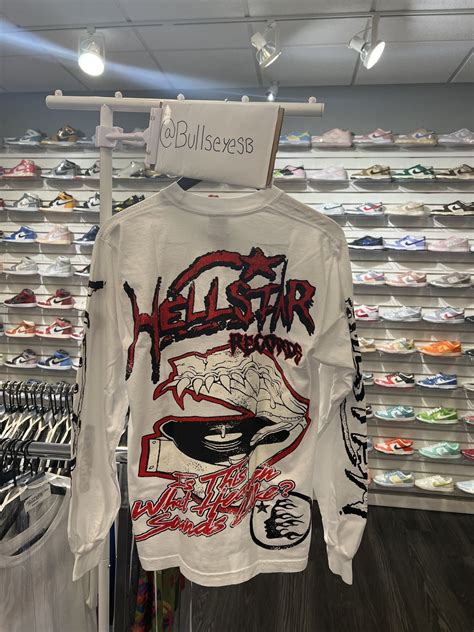 Hellstar Hellstar Studios Records Longsleeve White T Shirt Grailed
