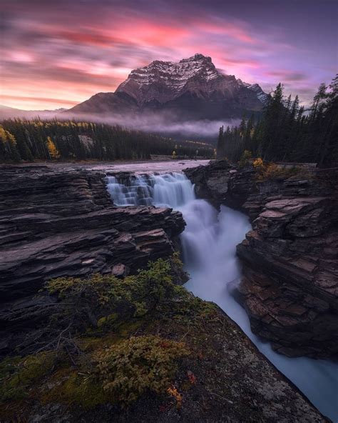 Athabasca Falls Jasper National Park Canada By Landscape Photography