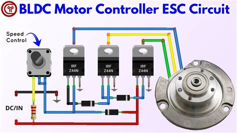 Simple BLDC Motor Controller Circuit Using Irfz N Mosfet YouTube