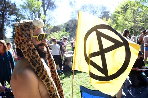 Scantily Clad Extinction Rebellion Protesters Bare It All As They Take To The Streets In