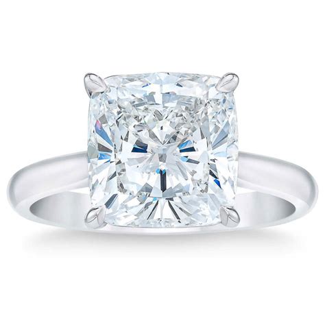 501ct Cushion Cut Diamond Solitaire Ring Platinum Costco Uk