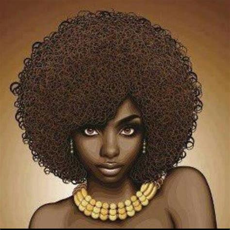 Afrocentric Sista Afro Art Black Women Art Natural Hair Art