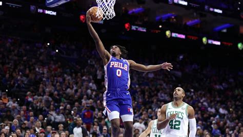 Joel Embiid Tyrese Maxey Lead Sixers To Sixth Straight Win 106 103 Over The Boston Celtics