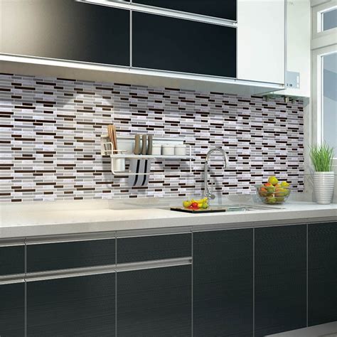 Buy 1pc 3d Self Adhesive Wall Tiles Mosaic Wall Decal