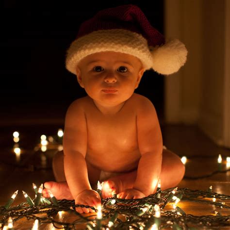 Baby Christmas Photos Lights