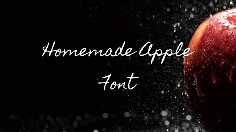 Homemade Apple Font Free Download