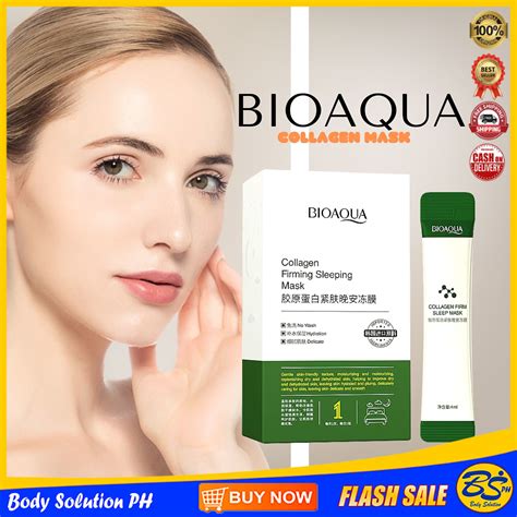 Original Bio Aqua Collagen Good Night Jelly Control Moisturizing Sleep Cleansing Mask Jelly