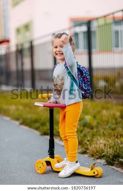 Little Girl Goes School First Time Stock Photo 1820736197 Shutterstock
