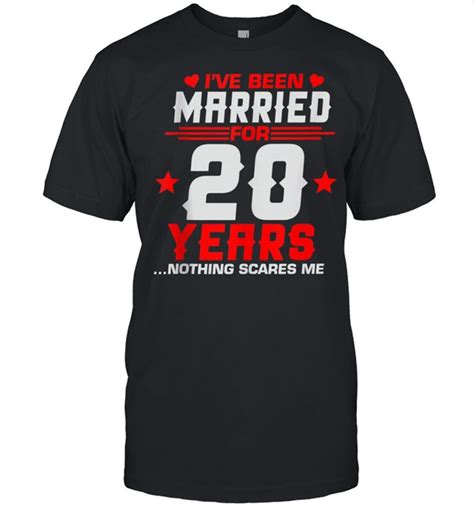 Great 20th Wedding Anniversary Couples Married Wife Husband Shirt