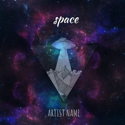 Space Album Art Template Postermywall