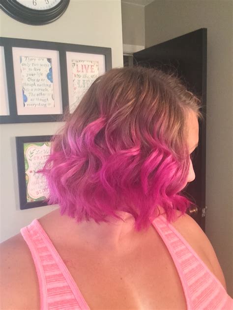 Lovely Dalliances Vibrant Pink Ombre For Short Hair
