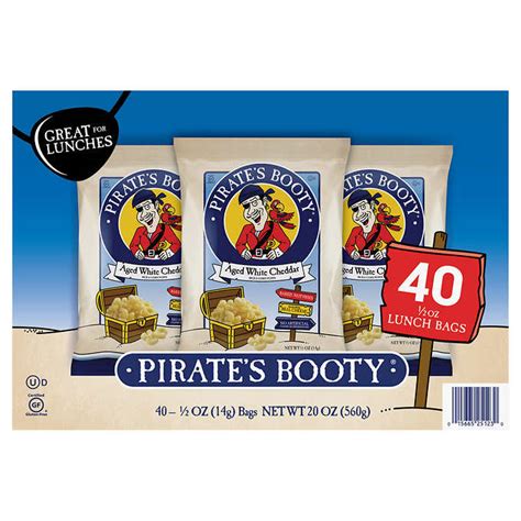 Pirates Booty Aged White Cheddar Popcorn 40 Ct La Comprita