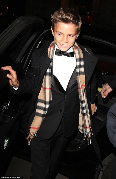Romeo Beckham Unveiled As The Star Of Burberry S Christmas Campaign Daily Mail Online