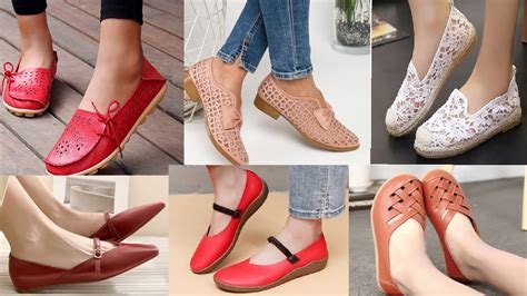 Latest Breathable Soft Leather Made Women Flat And Loafers Collection
