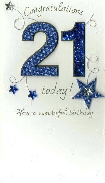 Congratulations Happy Birthday 21 21st Birthday Cards Happy 21st