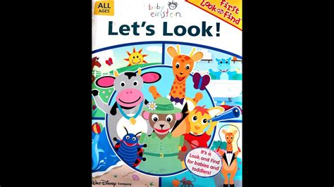 Baby Einstein Lets Look First Look And Find Board Book Chegospl