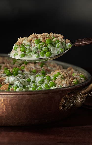 Put in a 9x12 pan and top with buttered breadcrumbs. Sour Cream Pea Casserole Recipe