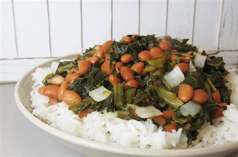 Collard Greens And Beans Over Rice Margaret Holmes