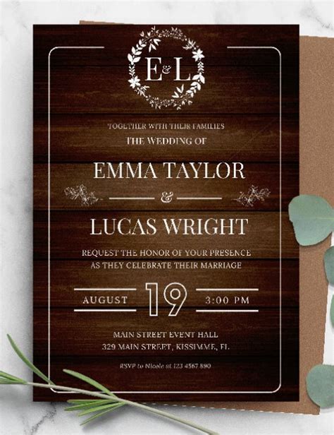 75 Best Wedding Invitation Templates Customize And Print For Free