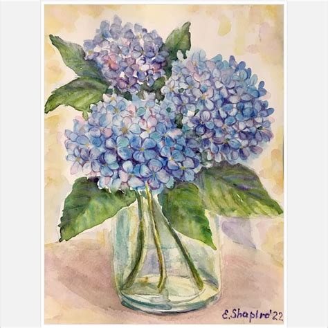 Hydrangea Painting Etsy