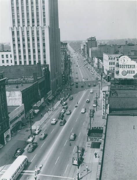 Aerial Photograph Of South Main Street Akron Ohio 1954 Akron
