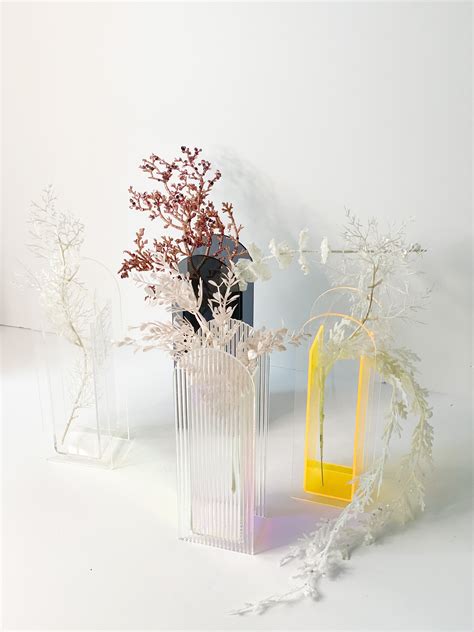 Modern Arched Tall Acrylic Vase Fleur Wholesale