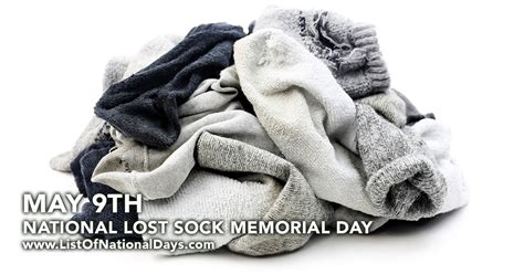 Learn About National Lost Sock Memorial Day