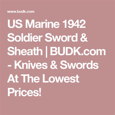 1942 Marine Combat Sword With Sheath