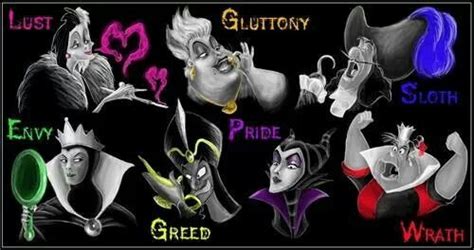 7 Deadly Sins Disney Villains