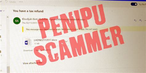 Maybe you would like to learn more about one of these? Jaga-jaga ada PENIPU guna nama LHDN nak pulangkan duit ...