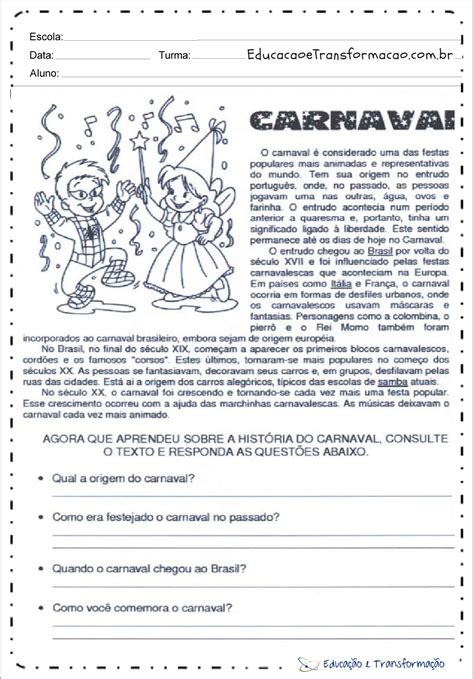 Texto De Geografia 5 Ano Com Interpretação