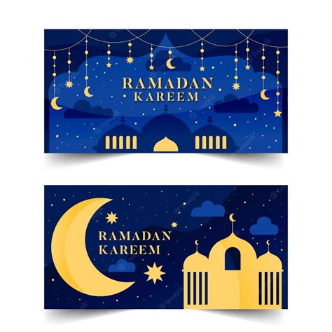 Free Vector Flat Design Ramadan Banners