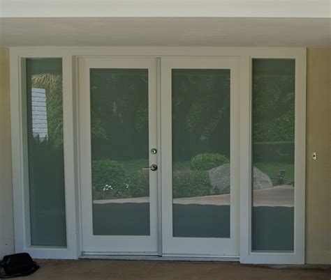 Living room modern french doors. Palm Desert White Lami French Doors - Modern - Entry ...