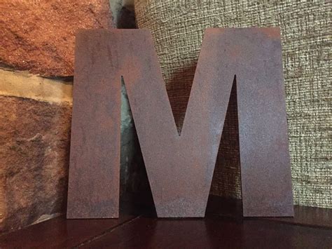 Rusty Metal Letters 5 Inch High Rusty Metal Letters Etsy
