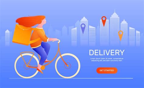 Premium Vector Courier Delivery Banner Template