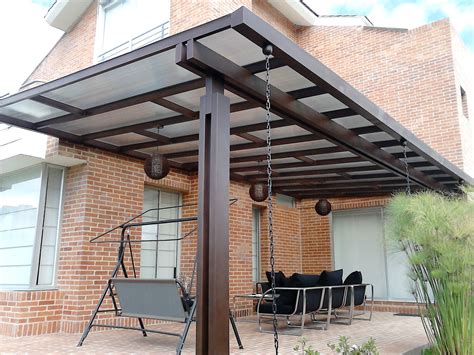 Pergolas techadas con policarbonato / : Resultado de imagen para pérgolas de metal | Pergolas ...