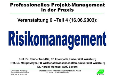 Ppt Professionelles Projekt Management In Der Praxis Powerpoint