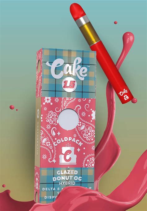 Cake Coldpack Series 15g Thc P Delta 8 Hxc Disposable Vape