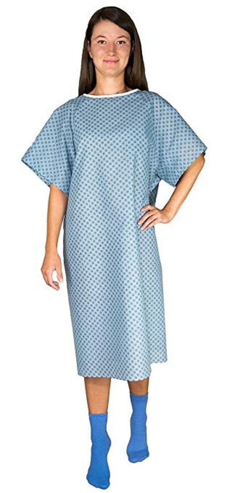 3 Pack Blue Hospital Gown With Back Tiehospital Patient Etsy In 2021