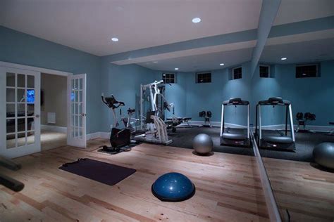 Nice Den Conversion Into A Home Gym With Weight Gear Cardio And Core
