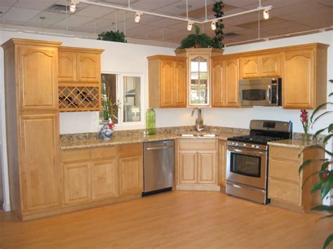 Shop & save on all your home improvement needs! Canadian Maple Raised Cabinets with Persa Golden Granite ...