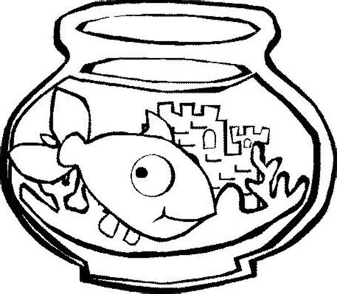 Luxury fish tank coloring page 70 for seasonal colouring pages. Big Eyed Fish in Fish Tank Coloring Page - NetArt