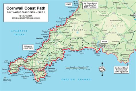 South West Coastal Path Map