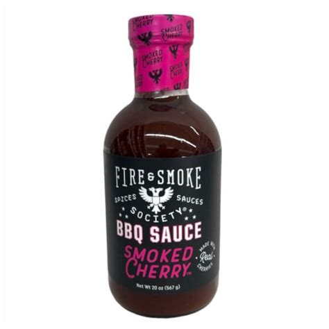 Fire And Smoke Society Smoked Cherry Bbq Sauce 20 Oz Frys Food Stores