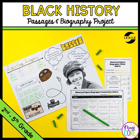 Black History Passages And Biography 2nd 5th Grade Magicore