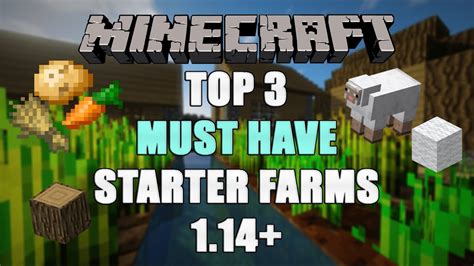 Top Must Have Beginner Farms Minecraft Easy Youtube