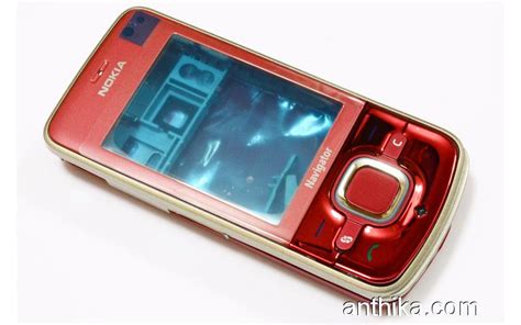 Nokia 6210 Navigator Kapak Kasa Tuş Orjinal Kalitesinde Full Housing Red